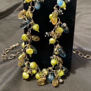 Pearl and crystal necklace